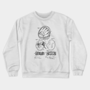 Baseball Glove Patent Drawing Crewneck Sweatshirt